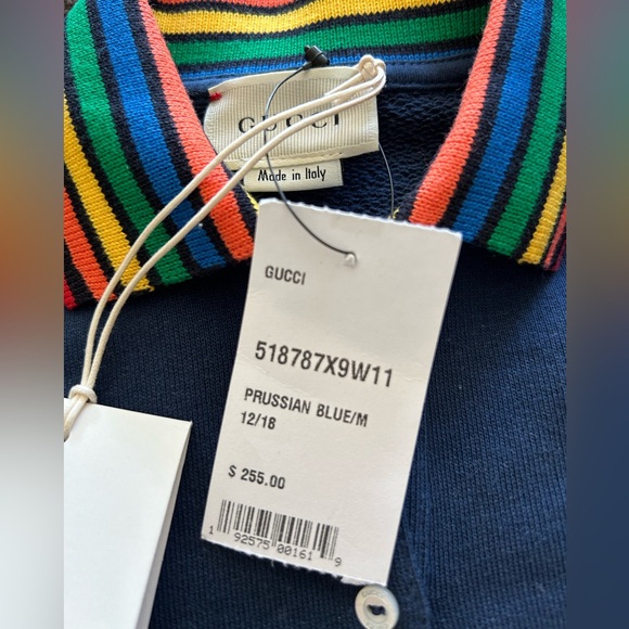 *NWT* GUCCI BABY DRESS WITH EMBROIDERY DESIGN AND RAINBOW COLLAR, 12/18 MONTHS - Picture 6 of 9